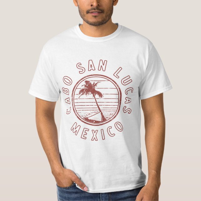 Mexico Cabo San Lucas Retro  T Shirt (Framsida)