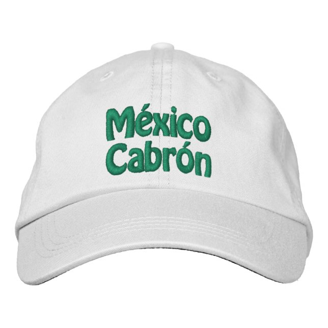 México Cabrón Broderad Hatt Keps (Framsida)