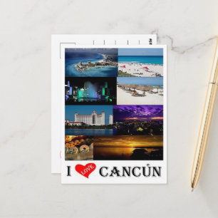 Mexico - Cancun Jag älskar - Vykort