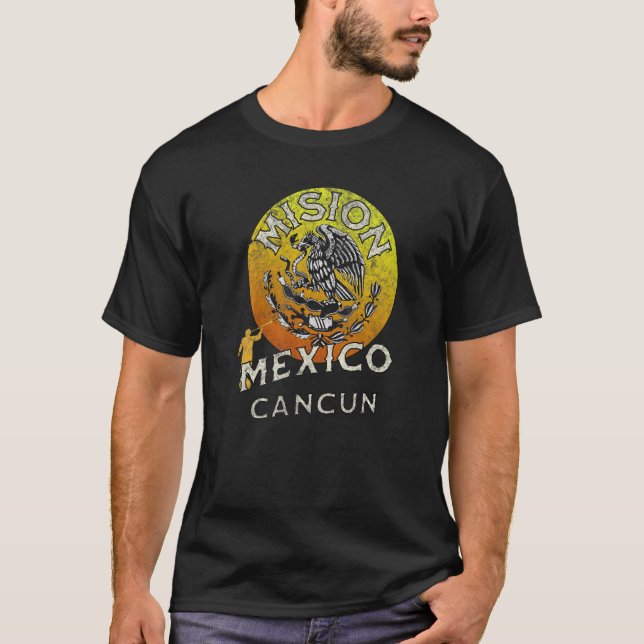 Mexico Cancun LDS Mission Missionary   T Shirt (Framsida)