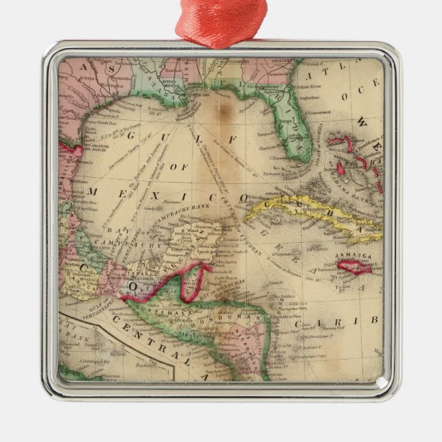 Mexico Central America, västra Indies Julgransprydnad Metall (Framsidan)