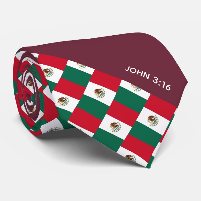 MEXICO Christian Scripture John 3:16 Burgundy Slips (Rullad)
