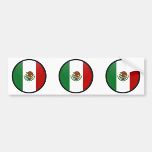 Mexico cirklar den kvalitets- flagga bildekal