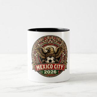 Mexico City 2026 Världscupens arrangörsstad Vintag Två-Tonad Mugg