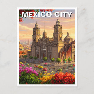 Mexico City Cathedral Vykort
