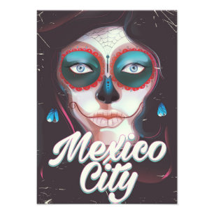 Mexico City Día de Muertos-resoraffisch Fototryck
