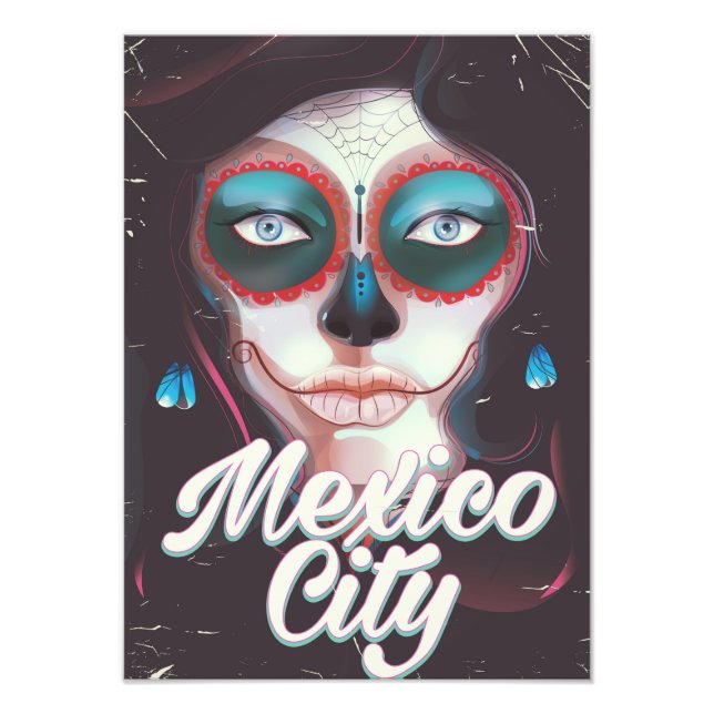 Mexico City Día de Muertos-resoraffisch Fototryck (Framsidan)