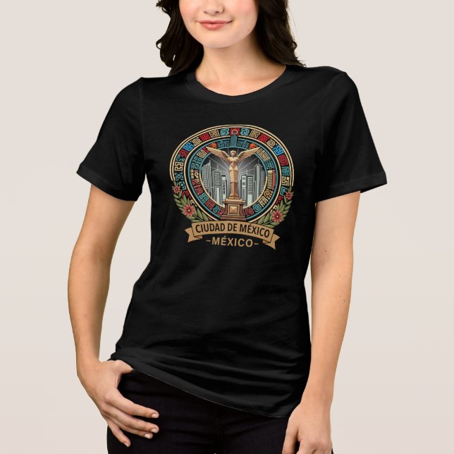 Mexico City Mexiko Centralamerika T Shirt (Framsida)