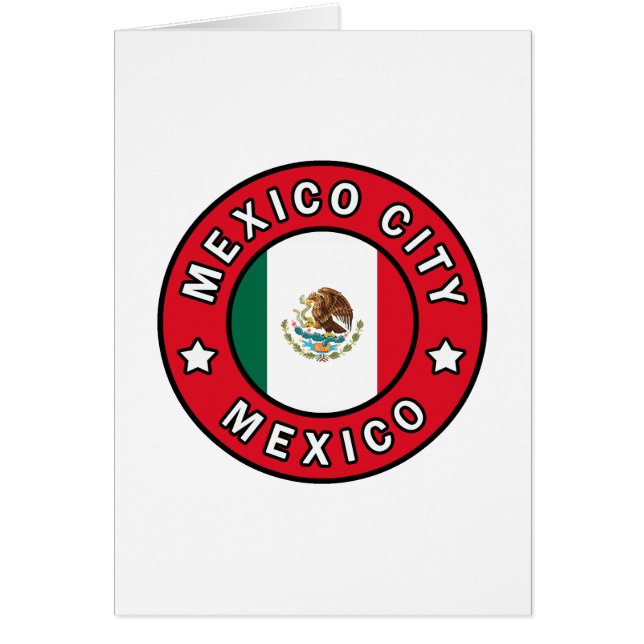 Mexico City Mexiko Hälsningskort (Framsidan)