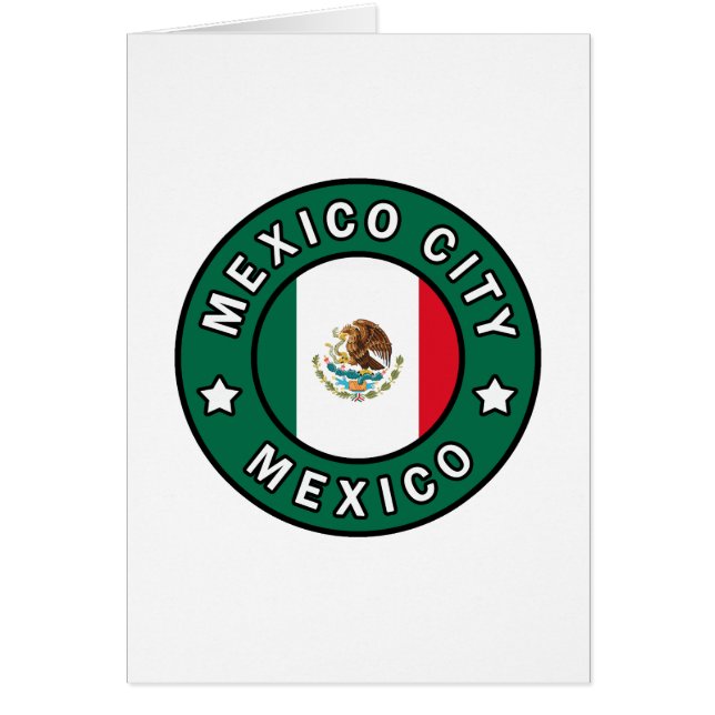 Mexico City Mexiko Hälsningskort (Framsidan)