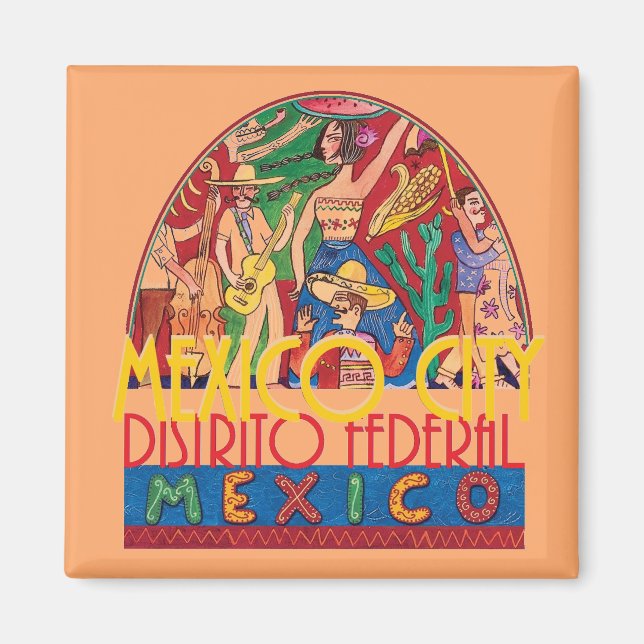 MEXICO CITY Mexiko Magnet (Framsidan)