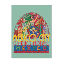 MEXICO CITY Mexiko-vykort