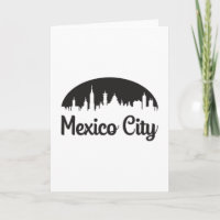 Mexico City stadsbild Siluett Resa Roligt Presenti