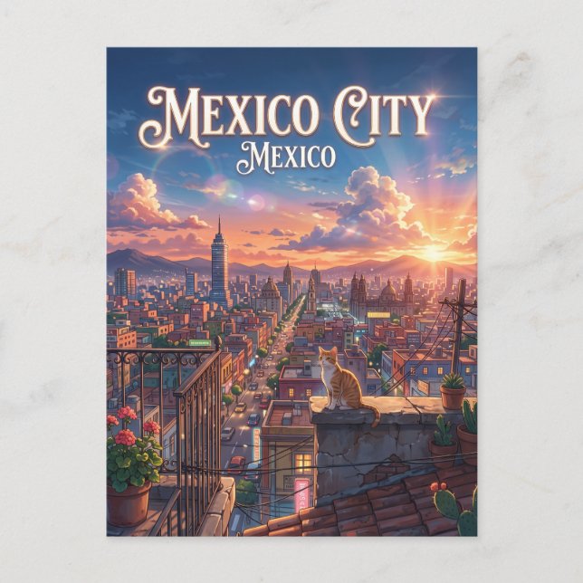 Mexico City Vykort (Framsida)