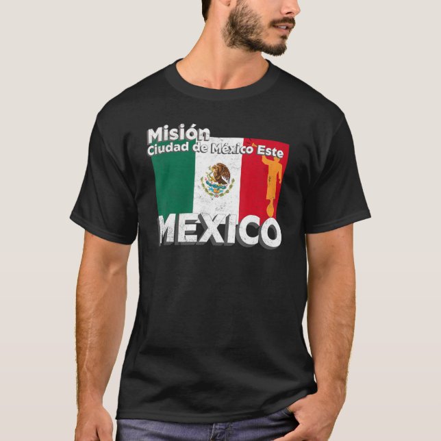 Mexico Ciudad de Mexico East Este LDS Mission Miss T Shirt (Framsida)