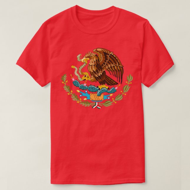Mexico Coat Of Arms T Shirt (Design framsida)
