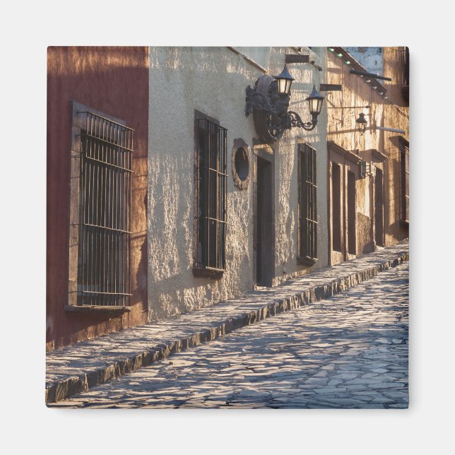 Mexico Cobblestone Street Magnet (Framsidan)