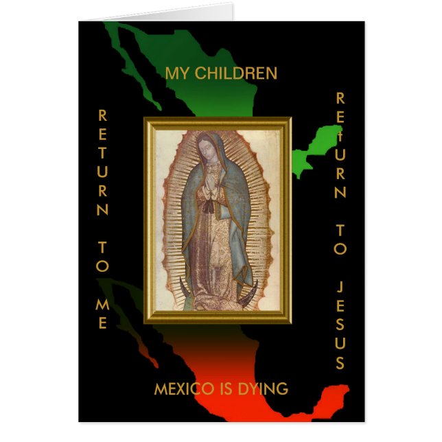 MEXICO DYSER HÄLSNINGSKORT (Framsidan)