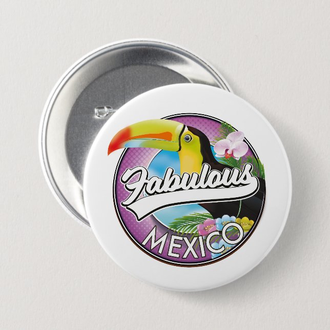 Mexico Fabulous logotyp Knapp (Framsida & baksida)