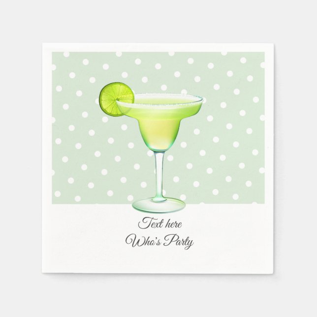 mexico, fiesta, margarita, mexikan pappersservett (Framsidan)