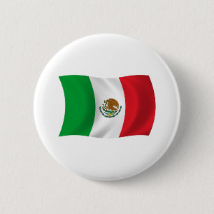 Mexico Flag Button Knapp