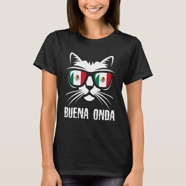 Mexico Flag  Cat Mexican Saying 3 T Shirt (Framsida)