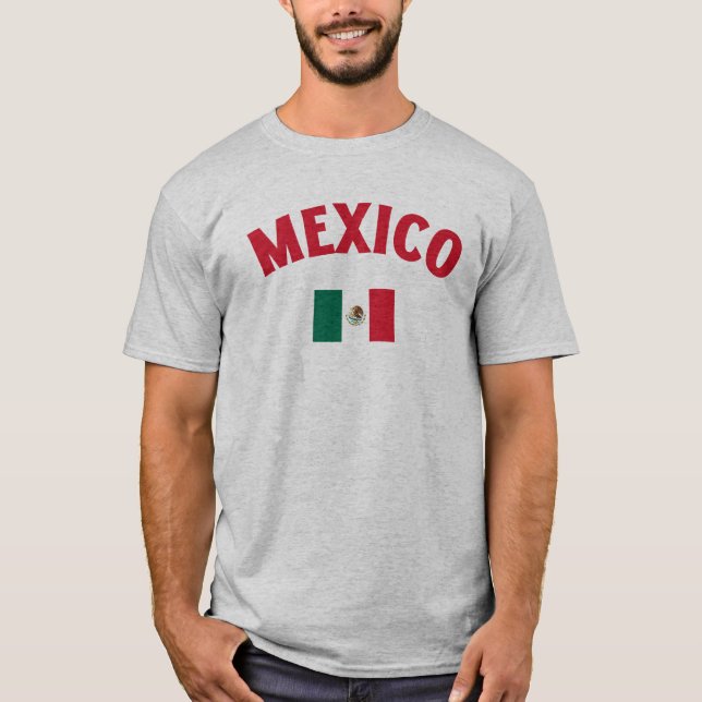 Mexico Flag T Shirt (Framsida)
