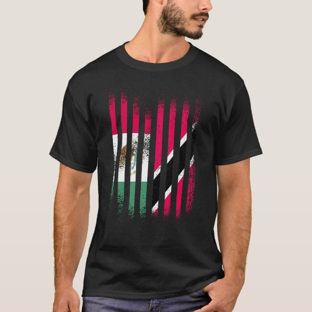 Mexico Flag Trinidad&Tobago Grown Country Flags St T Shirt (Framsida)