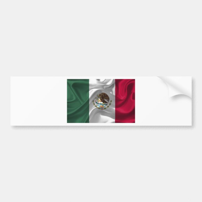 Mexico-Flagga Bildekal (Framsidan)