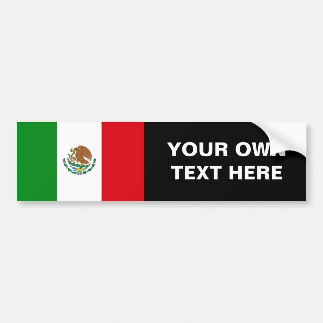 Mexico flagga bildekal (Framsidan)