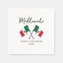 Mexico Flagga Familjeåterförening  Pappersservett