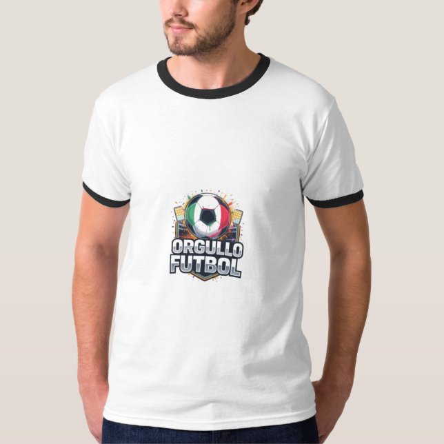 Mexico Flagga Fotbollströja  T Shirt (Framsida)