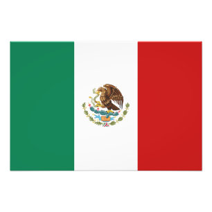 Mexico flagga fototryck