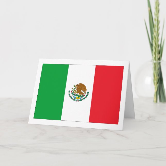 Mexico flagga kort (Framsida)