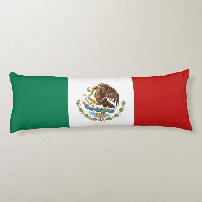 Mexico flagga kroppskudde (Baksidan)