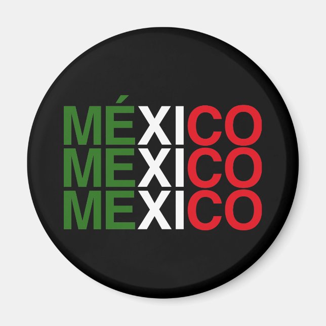 MEXICO FLAGGA MAGNET (Framsidan)