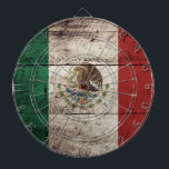 Mexico flagga på gammalt Wood korn Darttavla<br><div class="desc">Mexico flagga på gammalt Wood korn Känselförnimmelsen frigör för att ändra designen enligt dina egna preferenser. Du kan ändra designläget, riktningen, bakgrundsfärgerna och formatet. Också kan du tillfoga din egna text eller sloganuppsättningen dess stilsort, läge och format, all för att skapa den ultimat personliga gåvan för dig och dina älskade....</div>