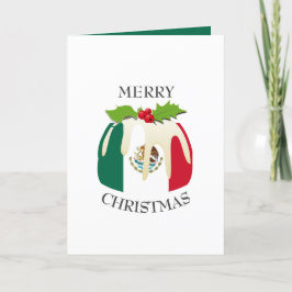 MEXICO FLAGGA | Pudding av festplommon | Jul Helgkort