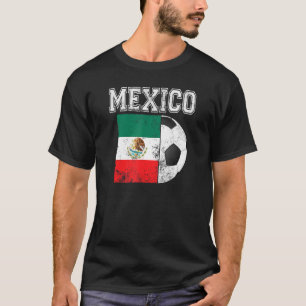 Mexico Flagga Soccer Futbol Football T Shirt