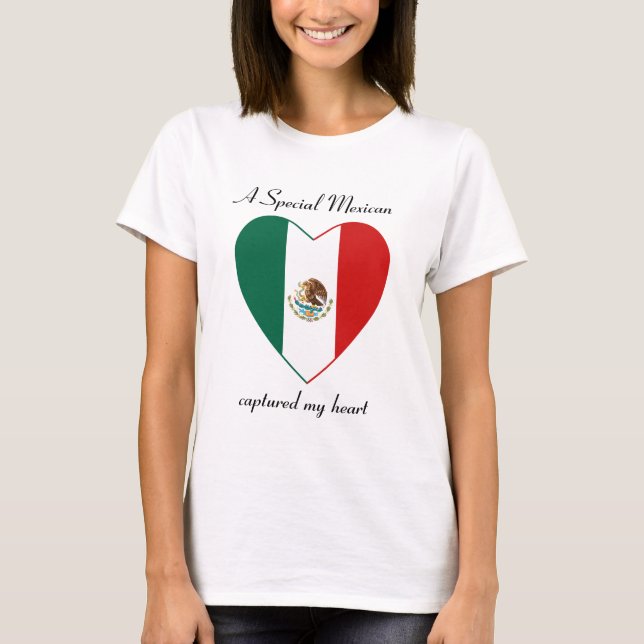 Mexico Flagga Sötnos T-Shirt (Framsida)