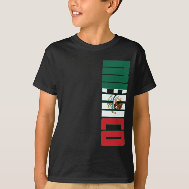 Mexico flagga t-shirt (Framsida)