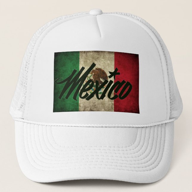 Mexico flagga truckerkeps (Framsida)