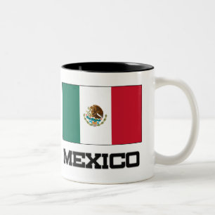 Mexico flagga Två-Tonad mugg