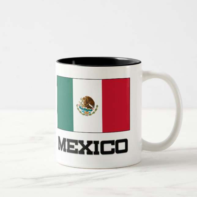 Mexico flagga Två-Tonad mugg (Höger)
