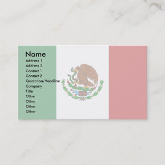 Mexico flagga visitkort