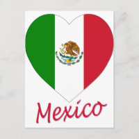 Mexico flaggahjärta