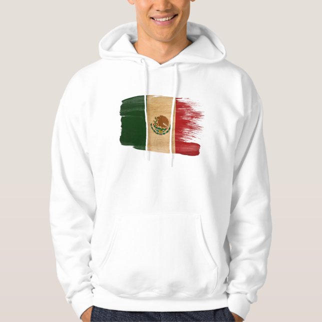 Mexico flaggaHoodie Sweatshirt (Framsida)