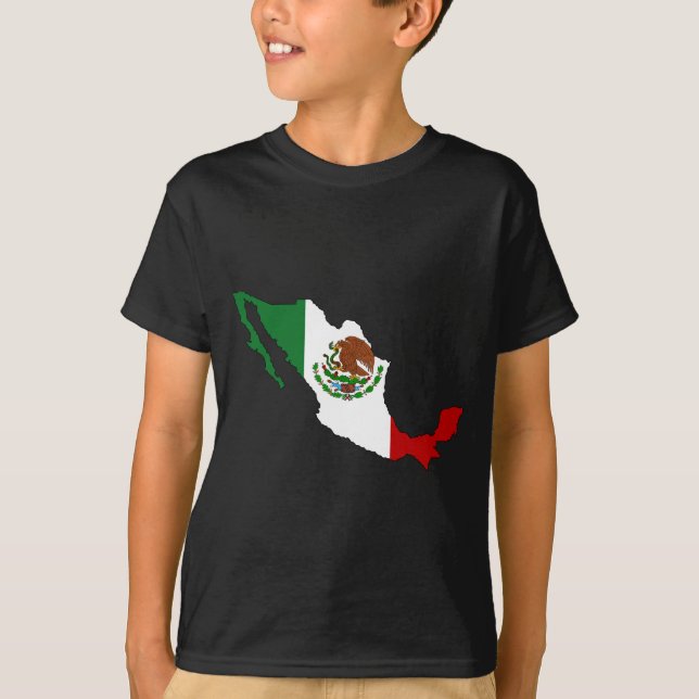 Mexico flaggakarta t-shirt (Framsida)
