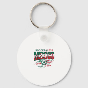 Mexico Fotboll 2026 Fotboll Fet Land Typografi Nyckelring