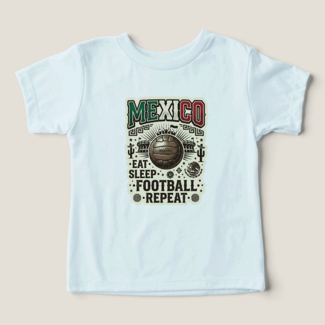 MEXICO Fotboll Anpassad 2026 T Shirt (Design Framsida)